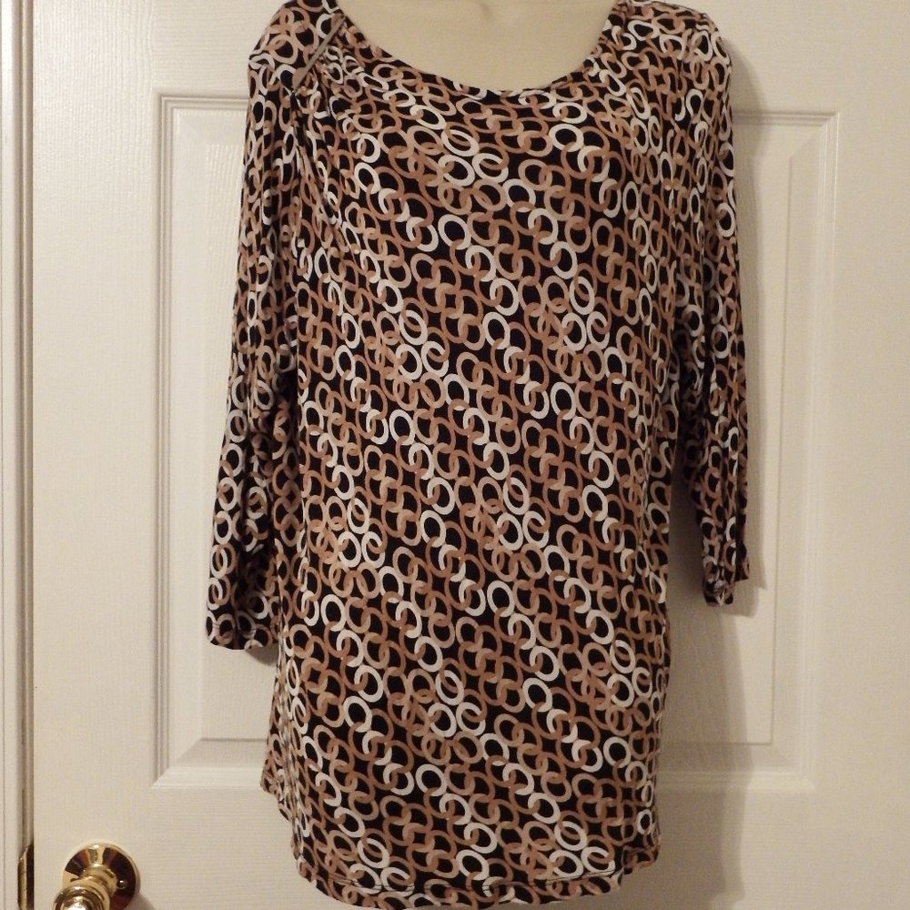 Women's blouse in fun design, Size XL